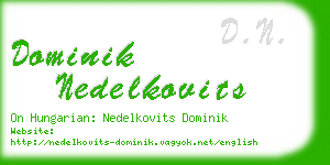 dominik nedelkovits business card